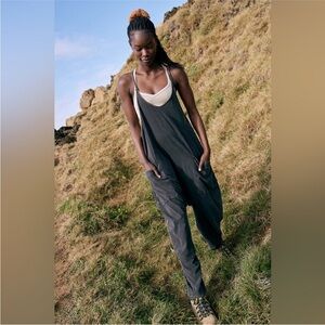 NWOT FP Movement Hot Shot Onesie S Washed Black Jumpsuit